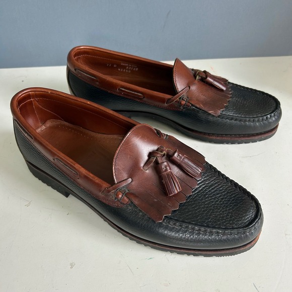 Allen Edmonds Other - Allen Edmonds Loafers Mens 11 D Nashua Tassel Kiltie Boat Shoe Leather Preppy